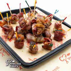 Party Platter Meat: Dates Wrapped in Bacon