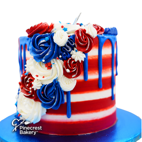 4th of July Buttercream Cakes