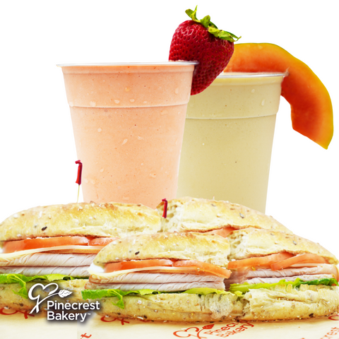 *Featured* Lunch en la Playa: Multigrain Turkey and Smoothies 2-Pack