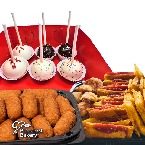 25 Pastelitos, 25 Croquetas, 6-Pack Cakepops