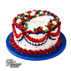 4th of July USA Buttercream Cake