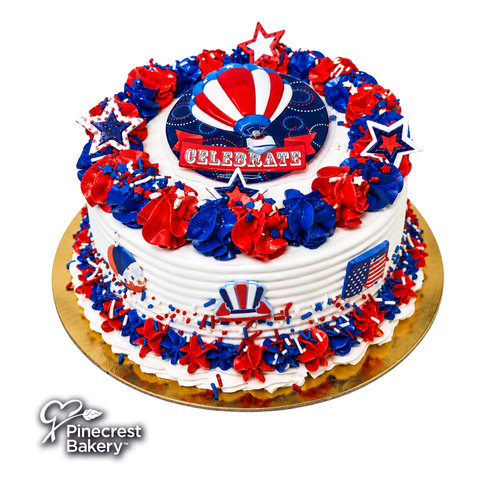 4th of July Celebration Merengue Cake