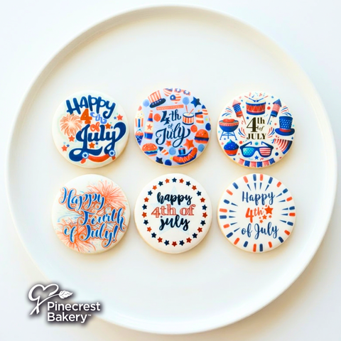 4th of July Sugar Print Cookies
