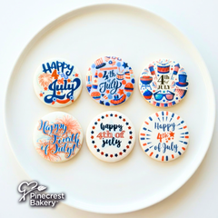 4th of July Sugar Print Cookies