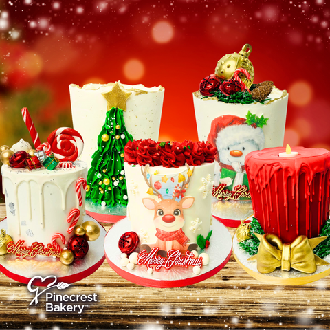 Christmas: Buttercream Cakes Decorated