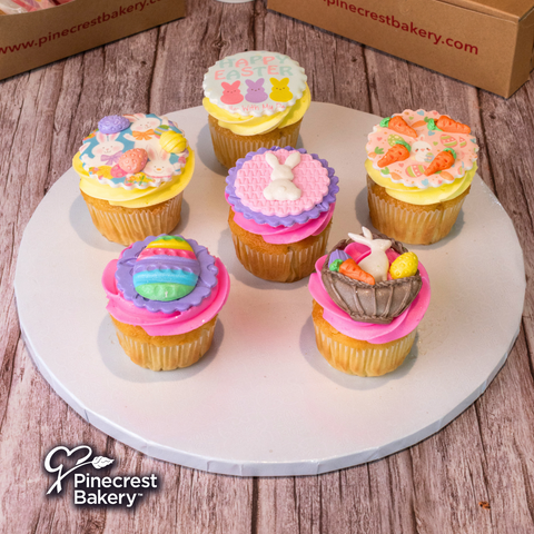 Easter Fondant Buttercream-Filled Cupcakes