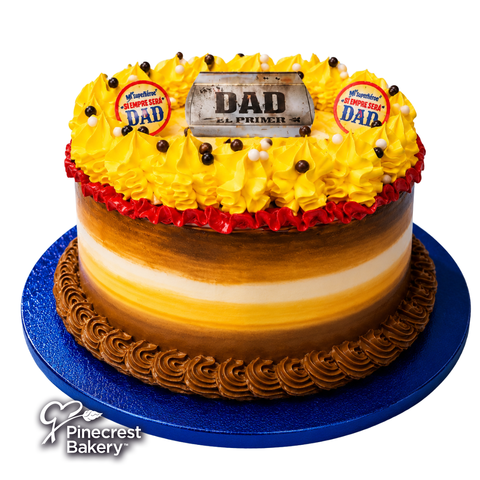 Father's Day Merengue Cakes: Yellow Dad Cake