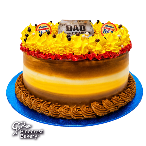 Father's Day Merengue Cakes: Yellow Dad Cake