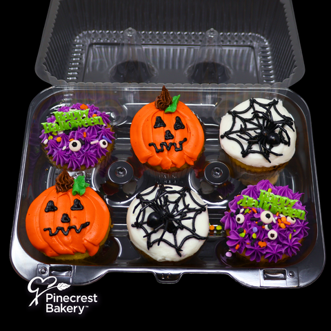 Cream Filled Halloween Cupcakes 6-Pack