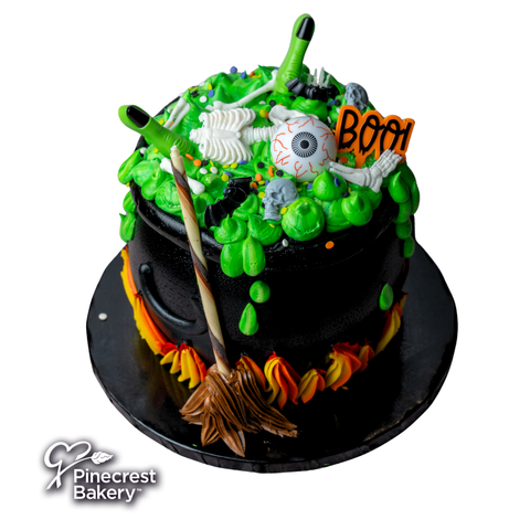 Halloween: Witch’s Cauldron Buttercream Cakes