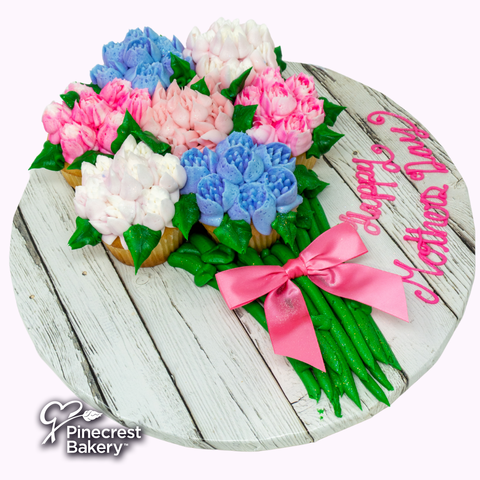 Mother’s Day Flower Bouquet Cupcake Cake (Filled)