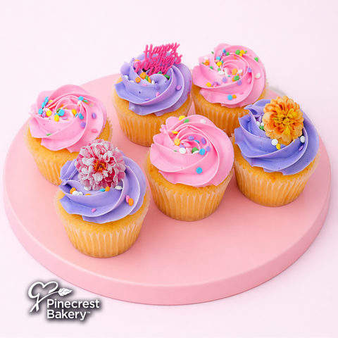 Mother's Day: Cream Filled Cupcakes 6-Pack