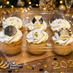 New Year: Cream Filled Cupcakes 6-Pack
