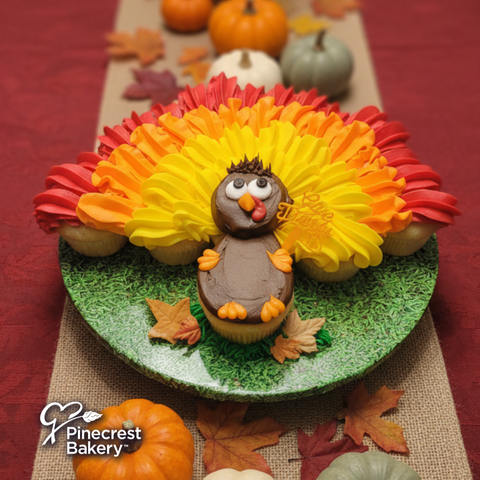 Thanksgiving: Turkey Cupcake Cake