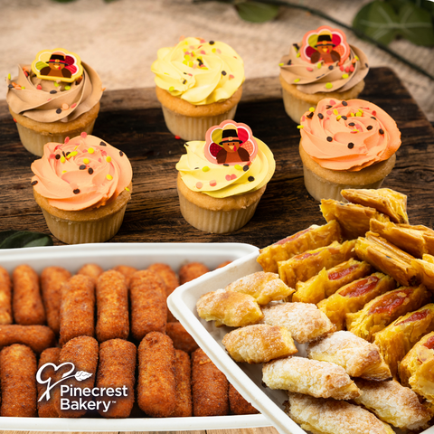 25 Pastelitos, 25 Croquetas, 6-Pack Thanksgiving Cupcakes