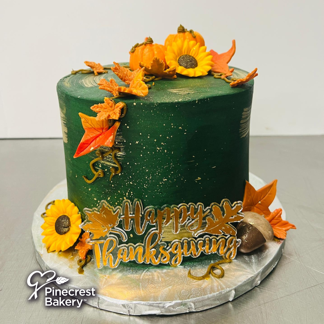 *New* Thanksgiving Fondant Pumpkin Cake