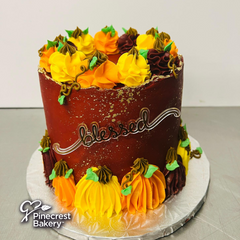 Thanksgiving: Fondant Pumpkin Cake