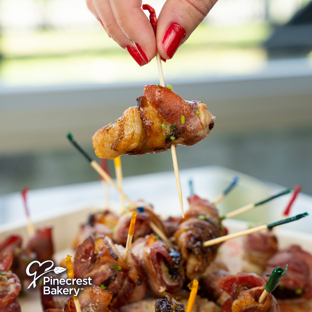 Party Platter Meat: Dates Wrapped in Bacon