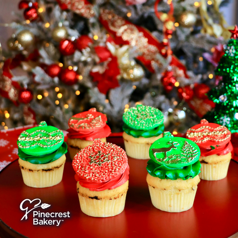 Christmas: Fondant Cupcakes Pack of 6